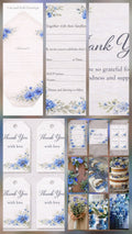 Kornblumen-Themen-PDF-Druck-Hochzeitspapeterie