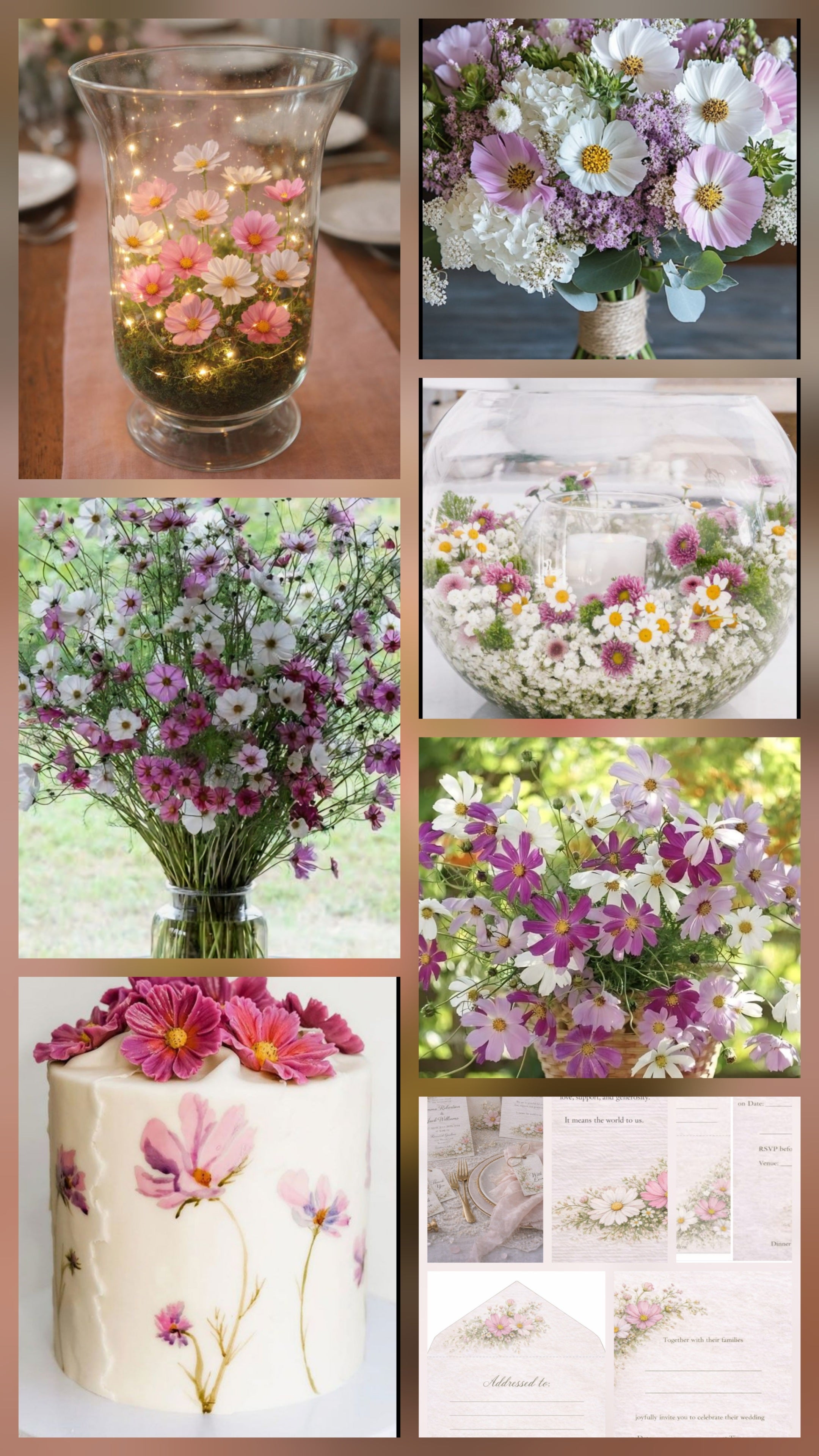 Hochzeitspapeterie im Kosmos-Design
