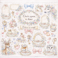 Enchanted animal scrapbooking and sticker set