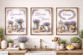 Lavender themed printable wall art