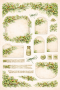 Laubfrosch bedruckbares Scrapbooking- und Sticker-Set