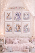 Enchanted animal themed wall decor (6 beautiful prints)